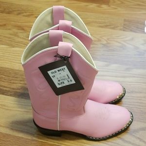 Pink cowboy boots